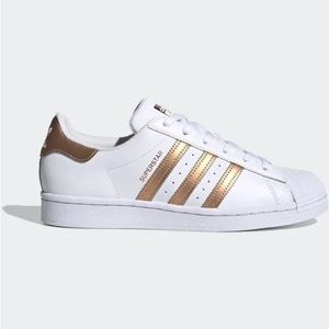 Adidas Superstar White  Athletic Shoes